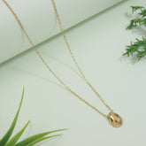 Stainless steel Oval Pendent Necklace